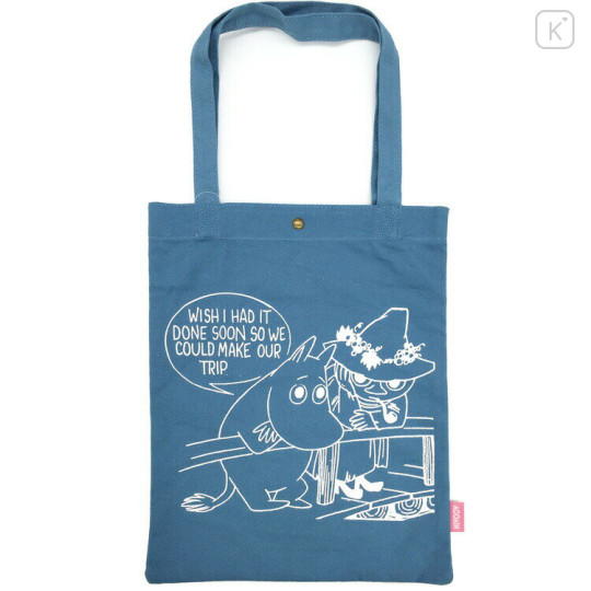 Japan Moomin Tote Bag - Make Our Trip / Blue - 1