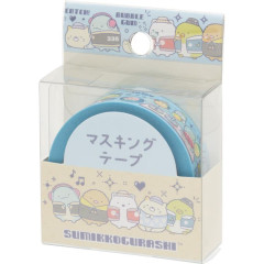 Japan San-X Washi Masking Tape - Sumikko Gurashi / Light Blue