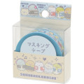 Japan San-X Washi Masking Tape - Sumikko Gurashi / Light Blue - 1