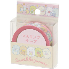 Japan San-X Washi Masking Tape - Sumikko Gurashi / Pink