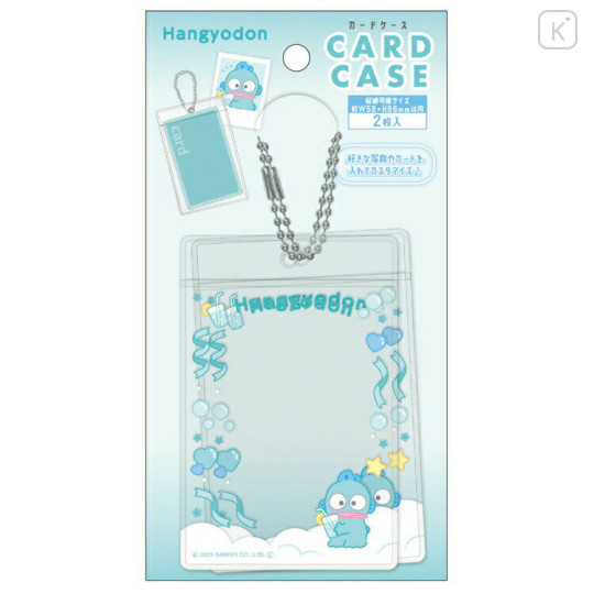 Japan Sanrio Photo Holder Card Case Ball Chain - Hangyodon / Enjoy Idol - 1