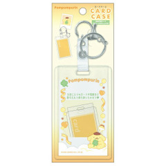 Japan Sanrio Photo Holder Card Case Keychain - Pompompurin / Enjoy Idol