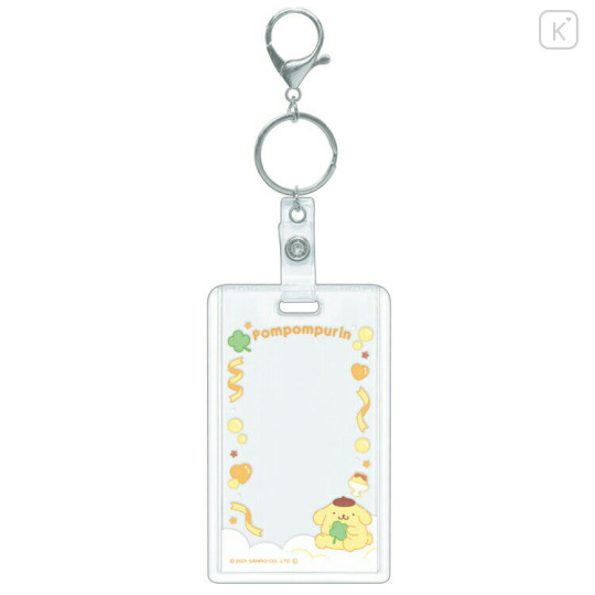 Japan Sanrio Photo Holder Card Case Keychain - Pompompurin / Enjoy Idol - 2