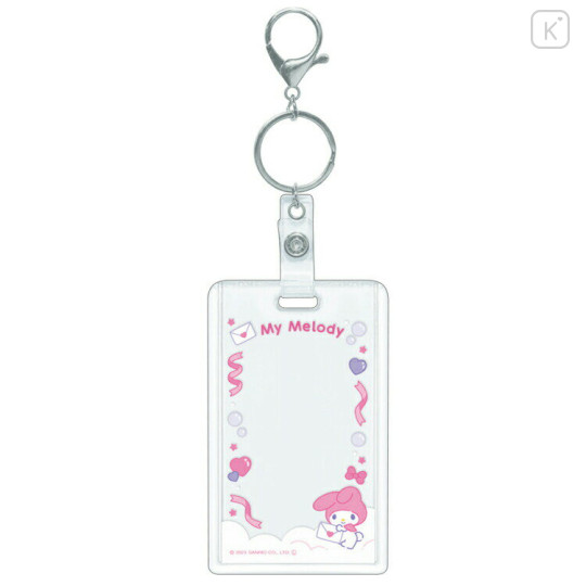 Japan Sanrio Photo Holder Card Case Keychain - My Melody / Enjoy Idol - 2
