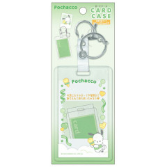 Japan Sanrio Photo Holder Card Case Keychain - Pochacco / Enjoy Idol