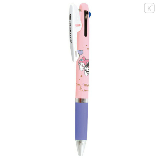 Japan Sanrio Jetstream 3 Color Multi Ballpoint Pen - My Melody & Kuromi : Fly - 1