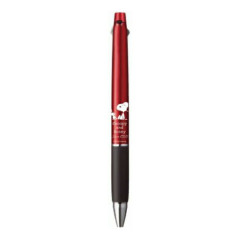 Japan Peanuts Jetstream 2 &1 Multi Pen + Mechanical Pencil - Snoopy / Metallic Red