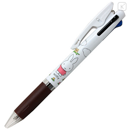 Japan Miffy Jetstream 3 Color Multi Ballpoint Pen - Hello : Brown - 1