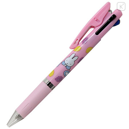 Japan Miffy Jetstream 3 Color Multi Ballpoint Pen - Waiting : Pink - 1