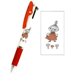 Japan Moomin Jetstream 3 Color Multi Ball Pen - Little My / Red