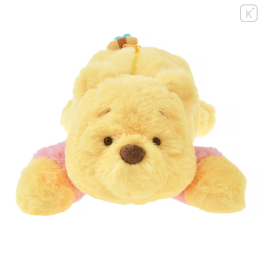 Japan Disney Store Fluffy Plush Pen Case - Pooh - 2