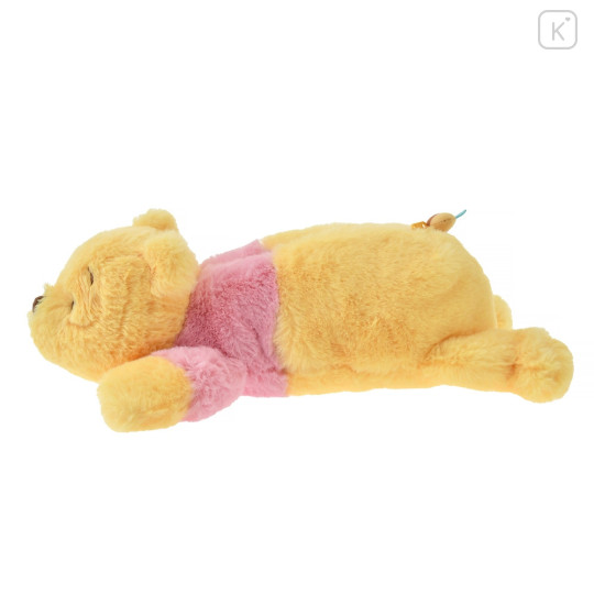 Japan Disney Store Fluffy Plush Pen Case - Pooh - 3