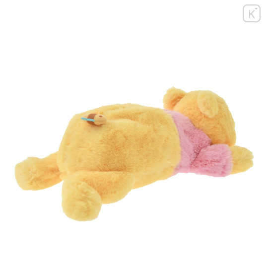 Japan Disney Store Fluffy Plush Pen Case - Pooh - 4