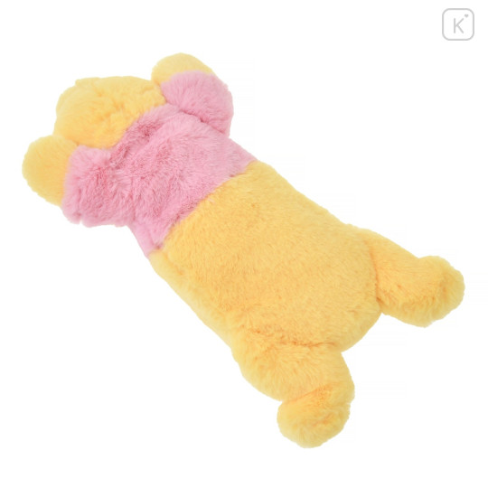 Japan Disney Store Fluffy Plush Pen Case - Pooh - 6