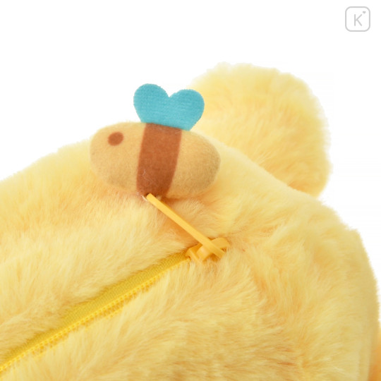 Japan Disney Store Fluffy Plush Pen Case - Pooh - 7