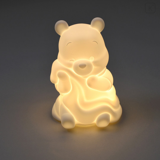 Japan Disney Store Battery-Powered Mascot LED Nightlight - Winnie The Pooh / White Pooh Series - 5