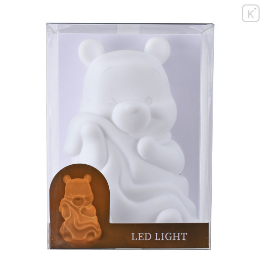 Japan Disney Store Battery-Powered Mascot LED Nightlight - Winnie The Pooh / White Pooh Series - 8