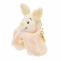Japan Disney Store Fluffy Plush Keychain - Piglet : White Pooh Series - 2
