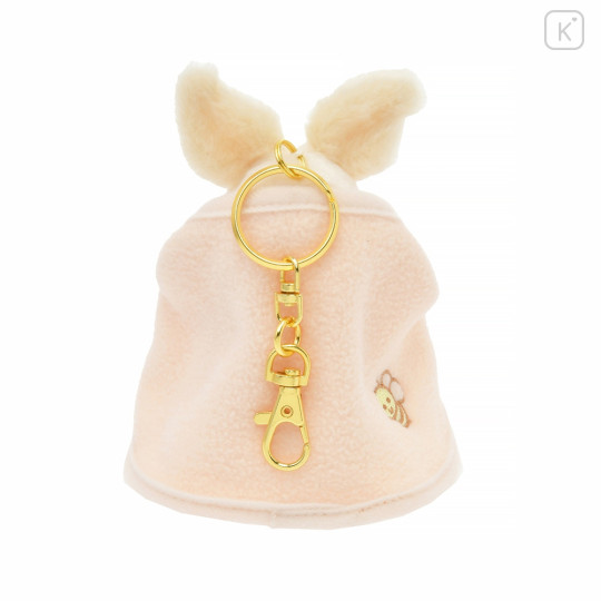 Japan Disney Store Fluffy Plush Keychain - Piglet : White Pooh Series - 5