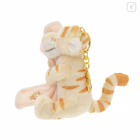 Japan Disney Store Fluffy Plush Keychain - Tigger : White Pooh Series - 3