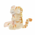 Japan Disney Store Fluffy Plush Keychain - Tigger : White Pooh Series - 3