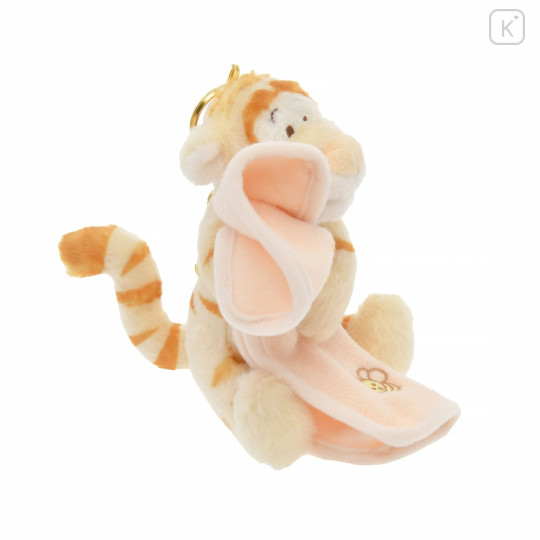 Japan Disney Store Fluffy Plush Keychain - Tigger : White Pooh Series - 4