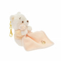 Japan Disney Store Fluffy Plush Keychain - Pooh : White Pooh Series - 4