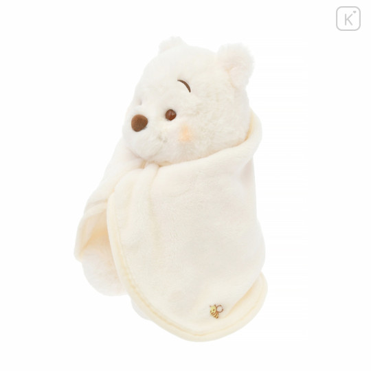 Japan Disney Store Fluffy Plush (S) - Pooh : White Pooh Series - 2