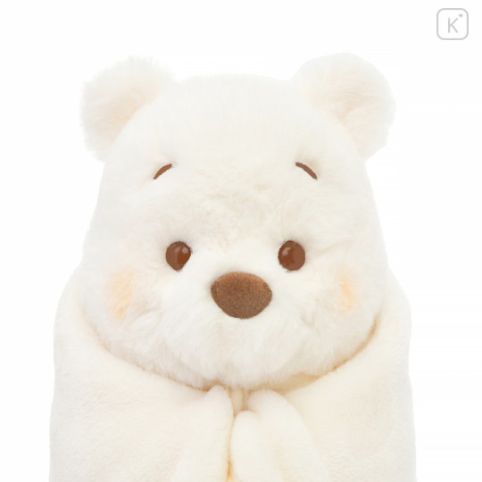 Japan Disney Store Fluffy Plush (S) - Pooh : White Pooh Series - 5