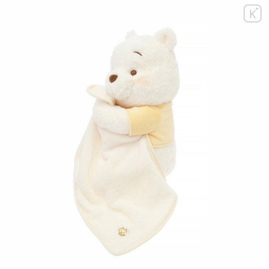 Japan Disney Store Fluffy Plush (M) - Pooh : White Pooh Series - 2