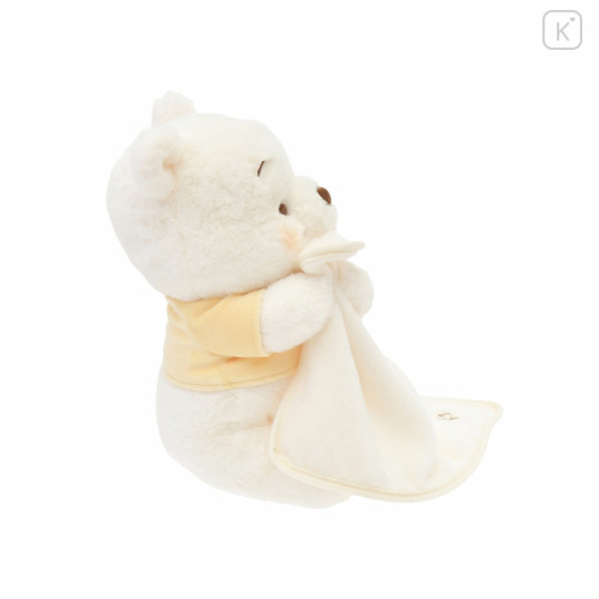 Japan Disney Store Fluffy Plush (M) - Pooh : White Pooh Series - 4