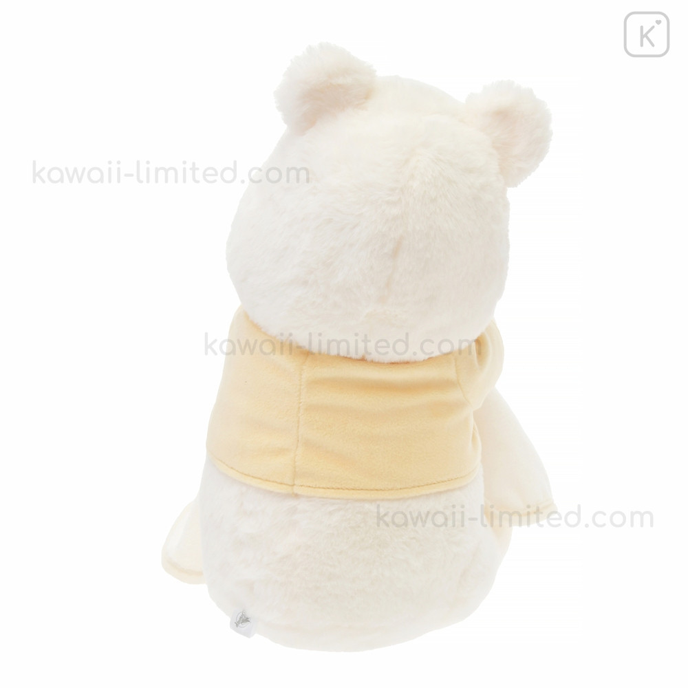 Japan Disney Store Fluffy Plush (M) - Pooh / White Pooh Series