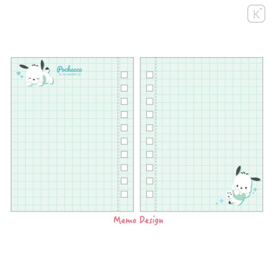 Japan Sanrio Mini Notebook - Pochacco / Ribbon - 2
