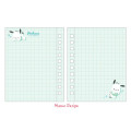 Japan Sanrio Mini Notebook - Pochacco / Ribbon - 2
