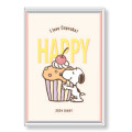 Japan Peanuts B7 Planner Monthly Schedule Book - 2024 : Snoopy Cupcake - 1