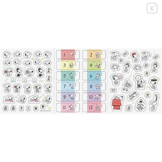 Japan Peanuts B7 Planner Monthly Schedule Book - 2024 : Snoopy Cookie - 5