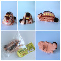 Japan Ghibli Petit Flocked Keychain - My Neighbor Totoro : Cat Bus - 3