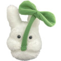 Japan Ghibli Fluffy Beanbag Plush - Chibi Totoro : Leaf - 1