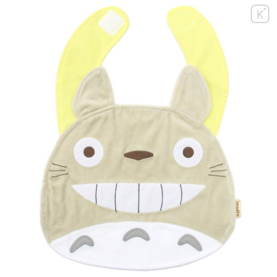 Japan Ghibli Bib - My Neighbor Totoro : Grey Bunny Big Smile - 1