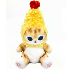 Japan Mofusand Fluffy Plush Toy - Brown Cat / Fried Shrimp Tail