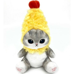 Japan Mofusand Fluffy Plush Toy - Grey Cat / Fried Shrimp Tail