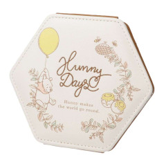 Japan Disney Cloth Mirror - Pooh / Beige Hunny Days