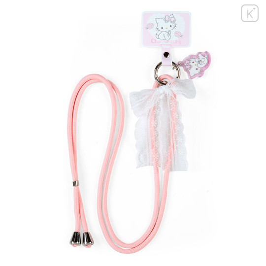 Japan Sanrio Original Smartphone Shoulder Strap - Charmmy Kitty : Heisei Character Ribbon - 2