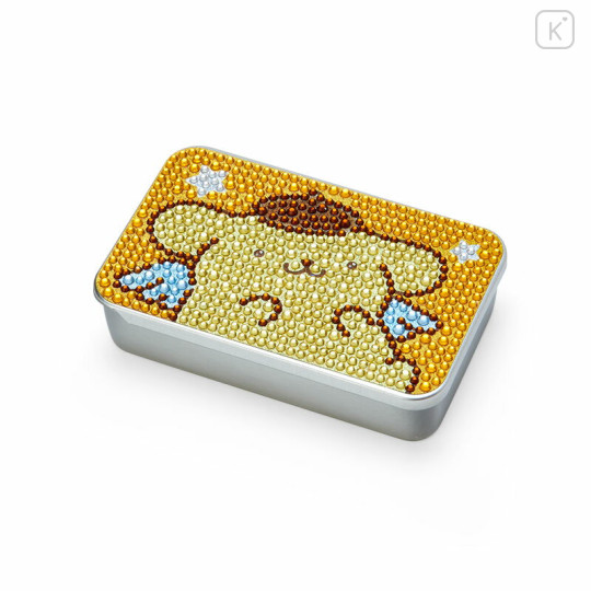 Japan Sanrio Original Glitter Deco Can Case - Pompompurin - 1