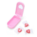 Japan Sanrio Original Glitter Deco Flip-phone-shaped Accessory Case - Hello Kitty - 4