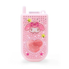 Japan Sanrio Original Glitter Deco Flip-phone-shaped Accessory Case - My Melody