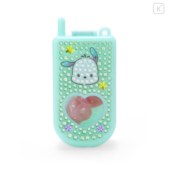 Japan Sanrio Original Glitter Deco Flip-phone-shaped Accessory Case - Pochacco - 1