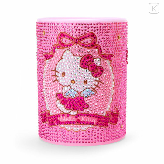 Japan Sanrio Original Glitter Deco Pen Stand - Hello Kitty - 2