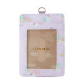 Japan Sanrio Pass Case with Reel - Little Twin Stars : Purple - 3