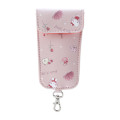 Japan Sanrio Key Case with Reel - Hello Kitty / Cute Touch of Color - 1